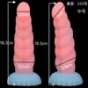 Tapón Anal Erótico para Mujer Pequeño de Color Gelatina que Brilla en la Oscuridad, Juguete Sm para Exteriores, Producto para Adultos, Dispositivo de Estimulación Masturbación en la Zona Trasera