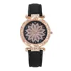 Relógio Casual Popular de Quartzo com Rosto de Diamante Pétala, Caixa de Liga com Pulseira de Diamante, Atacado de Fabricante de Relógios Femininos