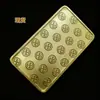 Monedas Especiales con Forma de Proveedor Transfronterizo Oferta Especial Exportación Monedas Conmemorativas Suizas Pepita de Oro Metal Cuadrado Chapado en Oro Relieve Estéreo