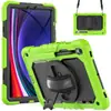 Capa Protetora para Tablet Samsung Tab S10 Lite com Alça de Mão S9Fe Silicone+PC Suporte Anti-Queda Capa para Tablet