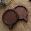Posavasos de Madera Maciza con Grabado de Logo, Bandejas de Té de Madera Personalizadas, Portavasos, Esterillas de Té, Bandejas de Té de Madera, Posavasos Aislantes de Calor Estilo Japonés, Hecho a Medida