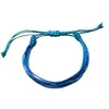 Pulseras de Colores Graduados para Pareja y Amistad, Mezcla y Combina, Superventas Transfronterizos, Pulseras Trenzadas de Hilo de Cera Impermeable de Taiwán