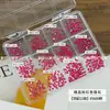 Acessórios pequenos de zircônia rosa choque para nail art, diamantes de fundo plano, item quente super brilhante da celebridade da internet, conjunto de diamantes ultra brilhante atacado