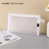 Bolsa de Arquivo com Zíper de Tela Bolsa de Material Escolar para Estudante Espessada Múltiplas Especificações Bolsa de Armazenamento de Nylon Bolsa de Mão para Escritório para Recibos
