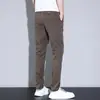 Primavera/Verano 2026 Nuevos Pantalones Casuales de Negocios de Lyocell Elástico para Hombre Rectos Versátiles de Moda Tendencia