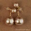 Brincos Grandes Super Exagerados, Retrô Elegantes, Pérolas Grandes, Design Exagerado de Nicho, Brincos de Luxo Acessível de Alta Qualidade para Mulheres