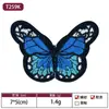 Fábrica de Bordados Foshan Venta al por Mayor Parches Bordados Clásicos de Mariposas para Ropa de Mujer, Pinzas para el Cabello de Mariposa, Parches Hechos a Mano para DIY
