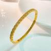 Pulsera transfronteriza de acero de titanio para mujer, tallada con CNC, lujo ligero, con microdiamantes incrustados, que no se decolora, simple, cuadrada, de alta calidad, pulsera de pareja