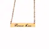 Collar Largo de Acero Inoxidable con Colgante de Espejo Colgante de Joyería con Logo Láser Largo DIY [Personalización Privada]