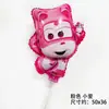 Celebridade da Internet Transfronteiriça Grande Clipe Vara de Puxar Filme de Alumínio Animal de Desenho Peppa Pig Balão Brilhante Atacado Barraca de Rua de Mercado Noturno Atacado