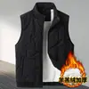 Atacado do Fabricante Colete Masculino de Veludo de Cordeiro e Algodão com Aveludado Espesso para Inverno Tamanho Plus Tendência Solto Quente Peça Externa