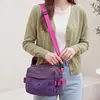 Bolso bandolera mujer 2026 nuevo bolso bandolera de cuadros bolso de mujer moderno versátil bloques de color ligero un solo hombro ligero bolso tipo concha moderno