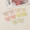Patch de Borboleta Tridimensional de Resina Colorida Transparente para Meninas Acessórios de Joias DIY Material Artesanal Venda por Atacado