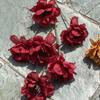 Oferta Especial Tema Rojo Grande Boda Flor Artificial Al Por Mayor Nuevo Estilo Chino Borgoña Flor de Guía de Camino Base de Fila de Flores Artificiales