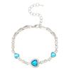 Moda coreana oceano coração cristal pulseira acessórios de joalheria coreana pulseira pulseira loja de 2 yuans