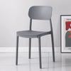 Silla de comedor de plástico de estilo nórdico, sencilla, para el hogar, para adultos, con respaldo, moderna, para escritorio, para tienda de té con leche, silla de ocio, silla de maquillaje.