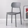 Cadeira de jantar com encosto, moderna, simples, espessada, confortável, de plástico, nórdica, rede, celebridade, comercial, mesa de jantar, cadeira