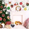 Amuleto Espiral Navideño Decoración de Fiesta Navideña Flor de Tirar Navideña de Interior Suministros para Fiesta