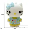 Llavero Colgante de Gato KT 3D de Dibujos Animados Lindo Hello Kitty Exquisito Adorno para Llavero de Coche Pequeña Figura