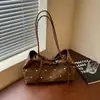Bolso de hombro tipo tote para el día a día con lunares, estilo vintage, gran capacidad, bolso casual de moda para mujer Otoño/Invierno 2026