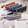 Estuche de Gran Capacidad, Versión Simple Japonesa y Coreana para Hombres y Mujeres, Caja de Papelería Multifuncional Corazón Girly pencilba