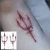 Tatuagens adesivas de Halloween linhas pretas espinhos galhos à prova d'água longa duração personalidade escura nicho