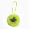 Adorno de Bola de Pelo de Conejo Sintético para Árbol de Navidad, Colgante Decorativo de Bola de Felpa, Accesorios de Bola de Pelo, Regalo de Navidad, Venta al por Mayor desde el Fabricante