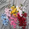 Simulação de narciso de 4 garfos, decoração de teto de casamento, flor falsa, arranjo de flores para sala de estar, adereços para fotos
