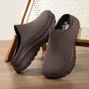 Sapatos Masculinos com Malha Respirável de Camada Dupla Grande, Sapatos Casuais, Sola Grossa Antiderrapante Macia, Bico Fechado Estilo Meia Slip-On, Em Estoque