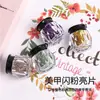 Glitter para Nail Art Colorido 12 Cores Conjunto de Lantejoulas Coloridas Maquiagem Maquiagem para Olhos Lantejoulas Brilhantes Acessórios para Nail Art