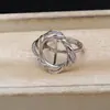 Acessórios DIY Conjunto de Pérolas Prata S925 14,5-14,7mm Mabeto Pingente Vazio Brincos Anel 6120
