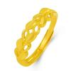 Anillo Abierto Hoja Chapada, Simple y Elegante, Ramas y Hojas Doradas en Forma de Corazón, Hojas de Jade, Anillo de Compromiso en Forma de Corazón