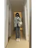 Versátil Chaqueta de Mezclilla Patchwork Estilo Francés con Elegancia Única, Pequeño Estilo Chic Chanel, Cardigan Distintivo de Moda Otoño/Invierno 2025