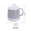 Taza de cerámica sencilla de estilo europeo con tapa, moderna y creativa, perfumada para té, café mate, regalo para oficina y hogar, venta al por mayor