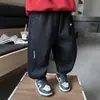 Pantalones Deportivos de Forro Polar Bordados con Diseño de Perro para Niños Invierno 2025 Nuevos Pantalones Deportivos de Forro Polar para Niños Pequeños y Niños
