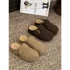 Nuevas Chanclas Birkenstock de Suela Gruesa para Mujer Otoño 2026 con Ante de Vaca, Aumento Interno de Altura, Punta Cerrada, Slip-On y Hebilla de Correa, Estilo Casual