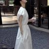 Fabricante de Vestidos Blancos de Alta Gama Estilo Europeo Elegante Maduro Diseñador Francés Vestido Largo para Mujer Verano 2026 Nuevo Modelo