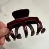 PC Nuevo Anticaída de Cabello Chapado en Oro Tapa de Seguridad con Perla y Resorte Clip de Tiburón Rojo Vino Accesorios para el Cabello Pasador