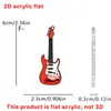 Amazon Más Vendido Múltiples Modelos de Guitarra Colgante de Mochila Acrílico Plano 2D Regalo de Vacaciones