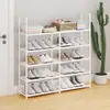 Producto Popular de Exportación del Sudeste Asiático: Zapatero Sencillo de Múltiples Niveles, Organizador de Almacenamiento, Estante Multifuncional, Tubo de Acero Tela No Tejida Zapatero Minimalista