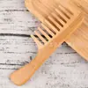 Suministro Directo de Fábrica, Logo Personalizable, Peine Popular de Mango de Bambú de Amazon, Peine de Luna de Bambú, Peine para el Cabello, Peine de Madera Antiestático