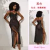 Camisola de Renda Mesh Europeia e Americana Feiyun Roupão Sexy para Mulheres com Aro Transparente Roupa de Dormir Comércio Exterior Pijama Erótico