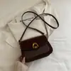 Bolso de Silla de Montar Casual Simple con Textura de Gran Capacidad Retro Bolso Cruzado Moda para Desplazamiento Hombro Bolso Cuadrado Pequeño para Mujer