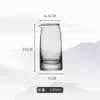 Vaso medidor de vidrio para licores, dispensador de licor casero de 100 ml con asa, vaso de vidrio engrosado, juego de cristalería para bar