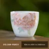 Taza de té de alta gama de seis colores, estilo vintage pintada a mano para ceremonias de té para maestros, juego de té de cristal, taza especial para beber té