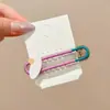Presilha de cabelo retrô única, doce e legal, para mulheres, presilha simples de alto valor estilo francês para franja, acessório de cabelo de presilha para franja personalizado e estiloso