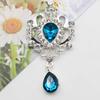 32*60mm Liga Strass Acrílico Coroa Pingente Flor Disco DIY Roupas Acessórios de Cabelo Joias Broche Decorativo Acessórios
