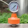 Manômetro de Pressão com Diafragma de UPVC Plástico Resistente a Ácidos Fortes e Alcalis Fortes Conexão Rosqueada Manômetro de Pressão de Água Manômetro