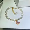 Pulseira de Pérolas de Zhuji Design Natural de Pérolas de Água Doce Irregulares Estilo Retrô Pulseira para Estudante Melhor Amigo Presente Atacado