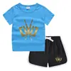 Camiseta de cuello redondo para niños, pantalones cortos, camiseta informal coreana, conjunto de camiseta interior absorbente de sudor, de caramelo, de verano 2023